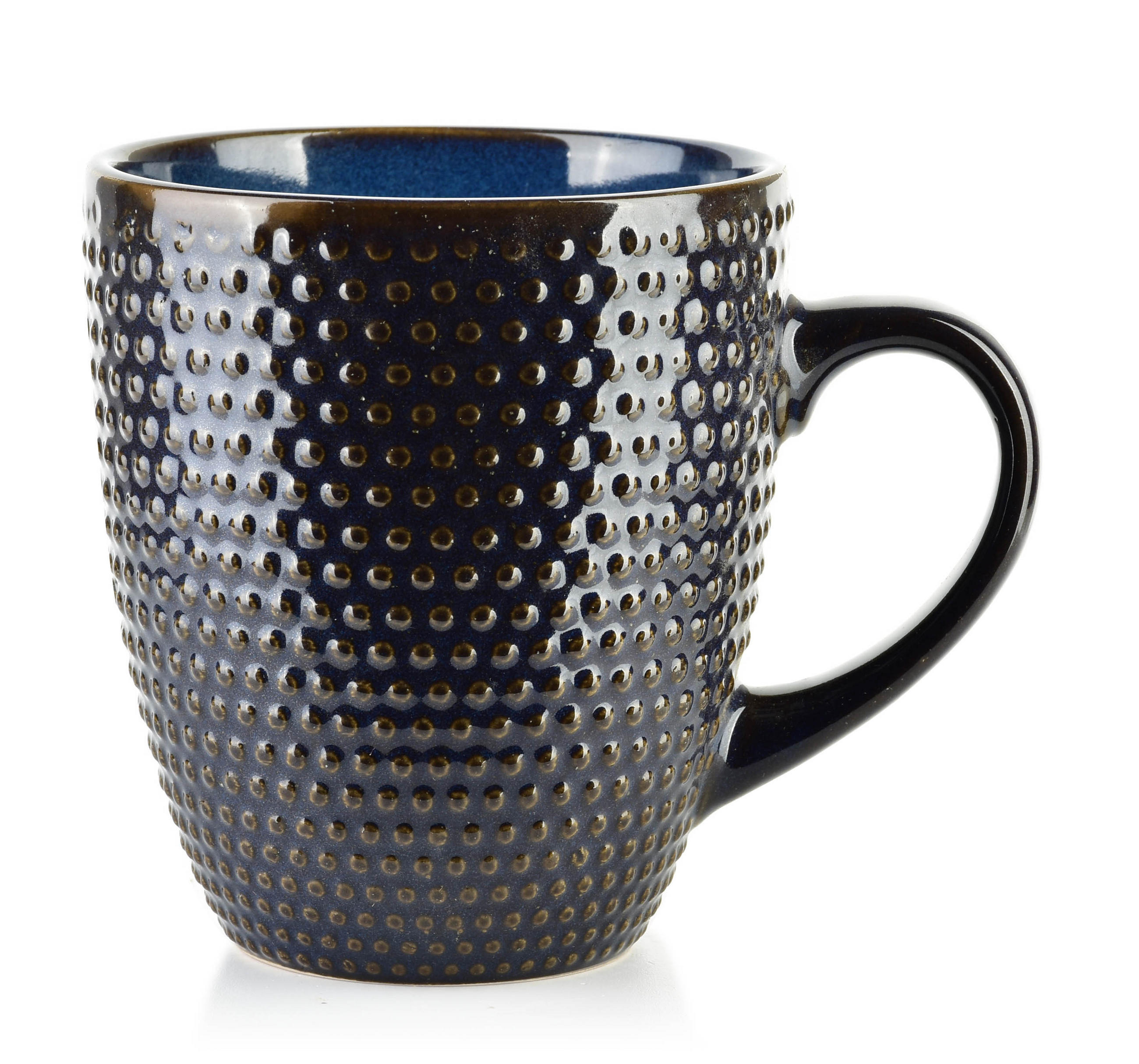 BECHER Basic Nature Blau 13/11.5/11.5 cm Keramik - Dunkelblau, Keramik (0.4L) - Mondex