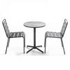GARTENSET 3-tlg., Grau - Grau, Metall - Oviala