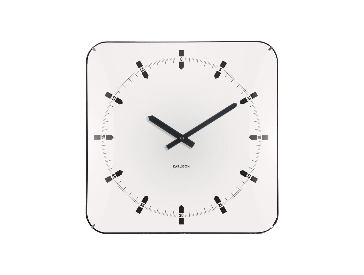 WANDUHR Sucinto Dome Weiß 4.5/35/35 cm - Weiß, Kunststoff (35/35/4.5cm) - Karlsson