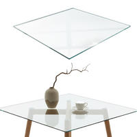 TISCHPLATTE 60x60 cm transparent - Transparent, Glas (60/60/0.4cm) - Wallfluent