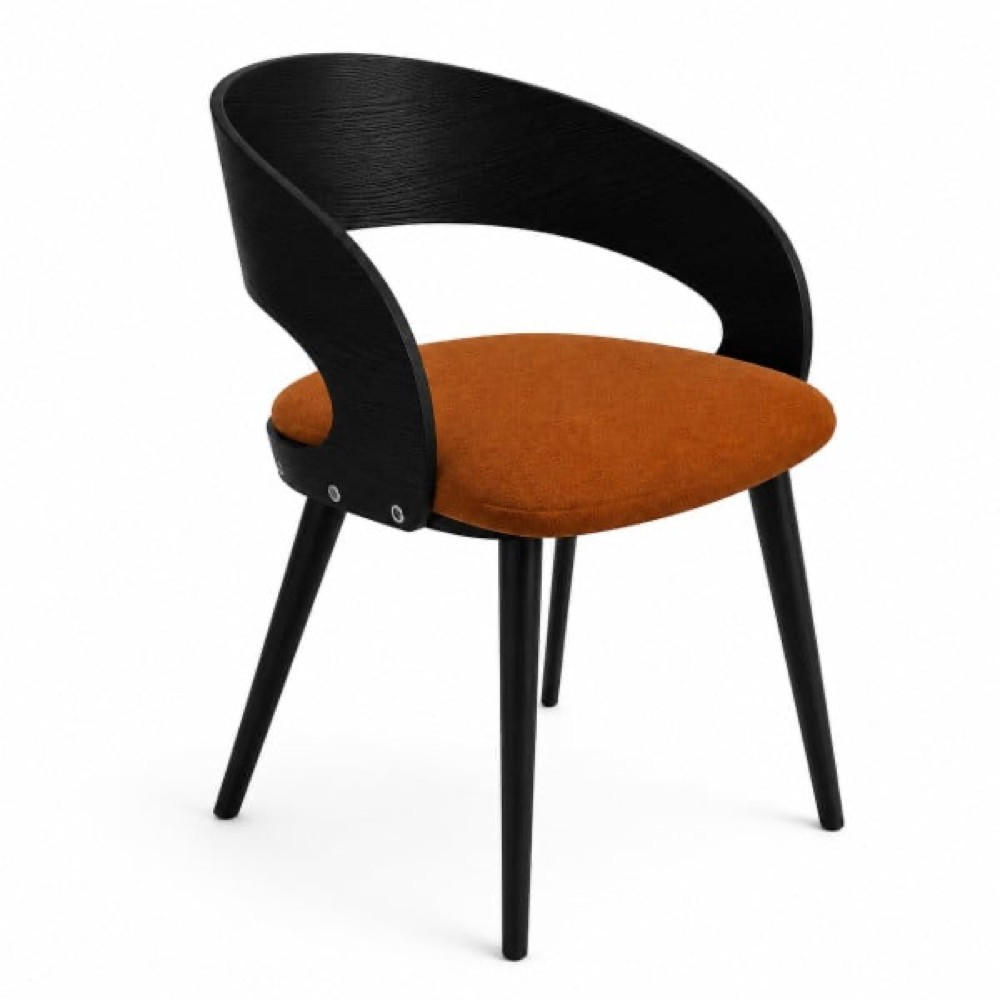 STUHL Schwarz 105 - Schwarz, Holzwerkstoff (52/48/47cm) - Sepro Meble