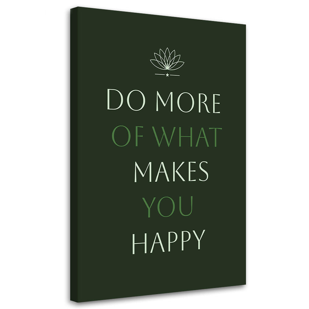 WANDBILD inschrift tu was du willst - Grün, Textil (40/60cm) - Feeby