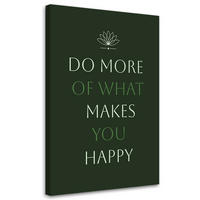 WANDBILD inschrift tu was du willst - Grün, Textil (40/60cm) - Feeby