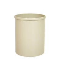 PAPIERKORB Stillvoll Metall 15 Liter 30,5x25,5 cm Weiß - Weiß, Metall (25.5/30.5/25.5cm) - PROREGAL