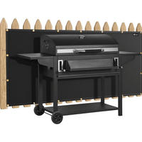 HITZESCHUTZ Grill rückwand 90 x 120 cm Schwarz - Schwarz, Textil (7.6/25.4/25.4cm)
