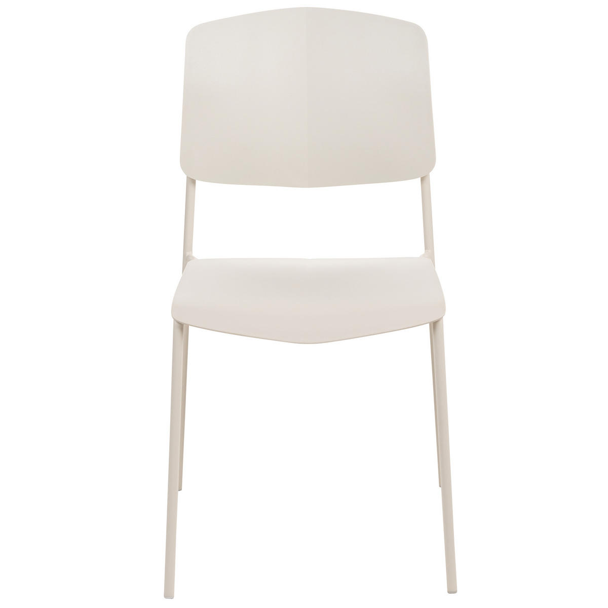 ESSZIMMERSTUHL 4er-Set Kunststoff Beige Astoria - Beige, Kunststoff/Metall (45/83/56cm) - Beliani