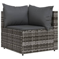 GARTENSOFA FYXAJ 63/57.5/63 cm （2-SITZER） - Grau, Holz (63/57.5/63cm) - ZMH