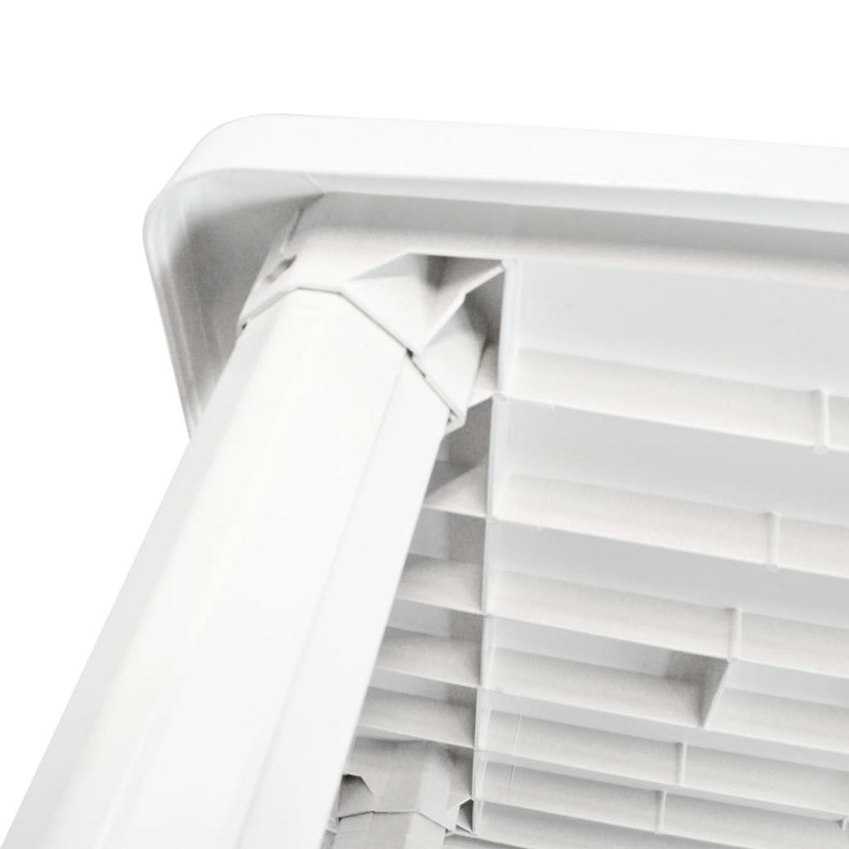 GARTENTISCH mit 3.6 cm Schirmloch, 101/68/72 cm, aus Kunststoff, Weiß - Weiß, Kunststoff (68/101/72cm) - vidaXL