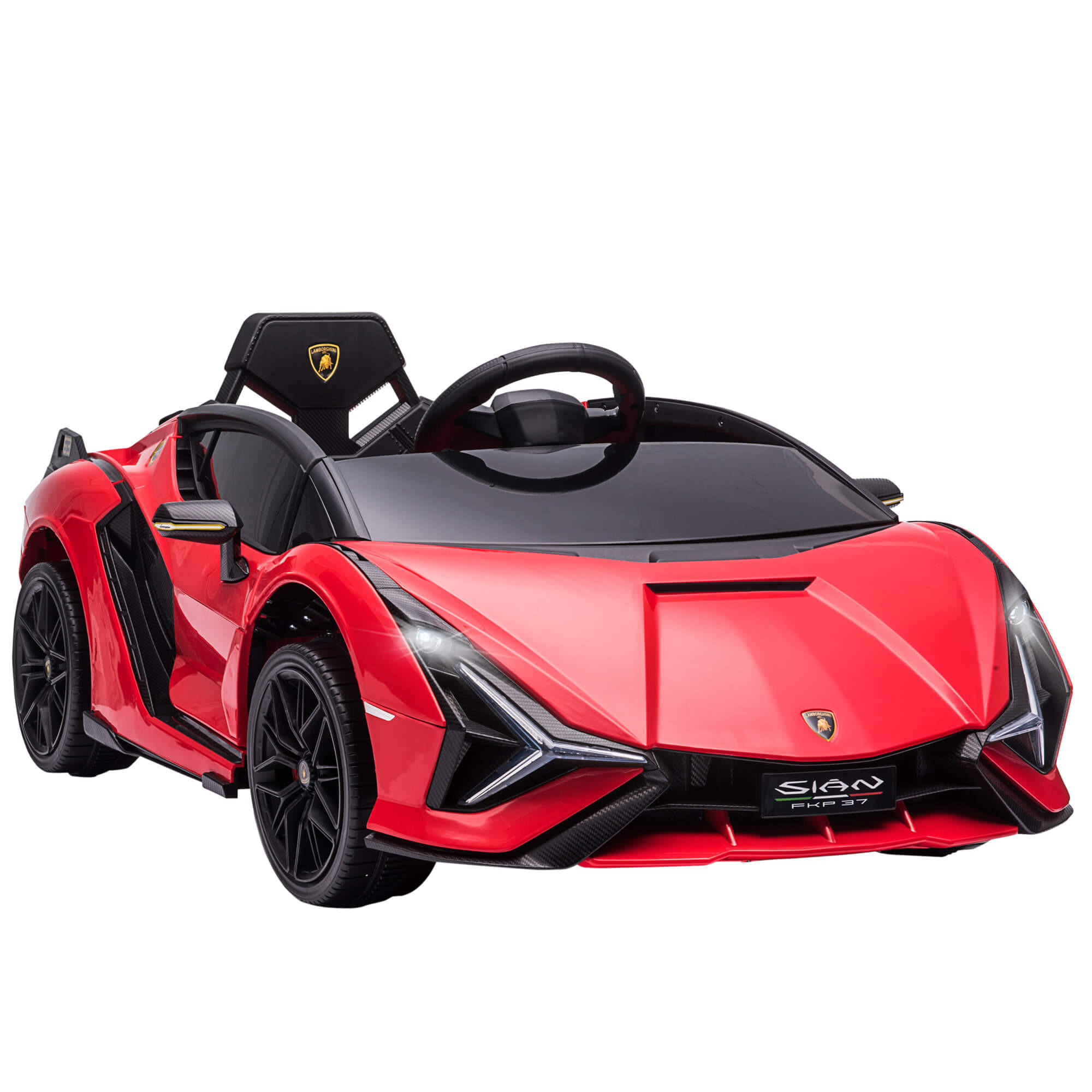ELEKTROAUTO Lamborghini SIAN - Rot, Kunststoff/Metall (62/108/40cm) - Jamb