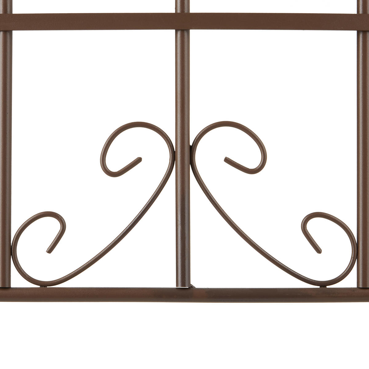 2XRANKGITTER - Braun, Metall (52/179/2cm) - Relaxdays