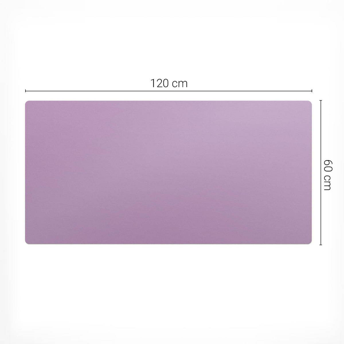 SCHREIBTISCHUNTERLAGE 120x60 cm Violett - Violett, Kunststoff (120/60/1.6cm) - Wallfluent