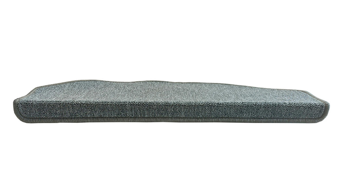 STUFENMATTE Set. 15 Stück "Napoli" Flachgewebe uni Grau 24 x 65 cm - Grau, Textil (24/65/4cm) - oKu-Tex