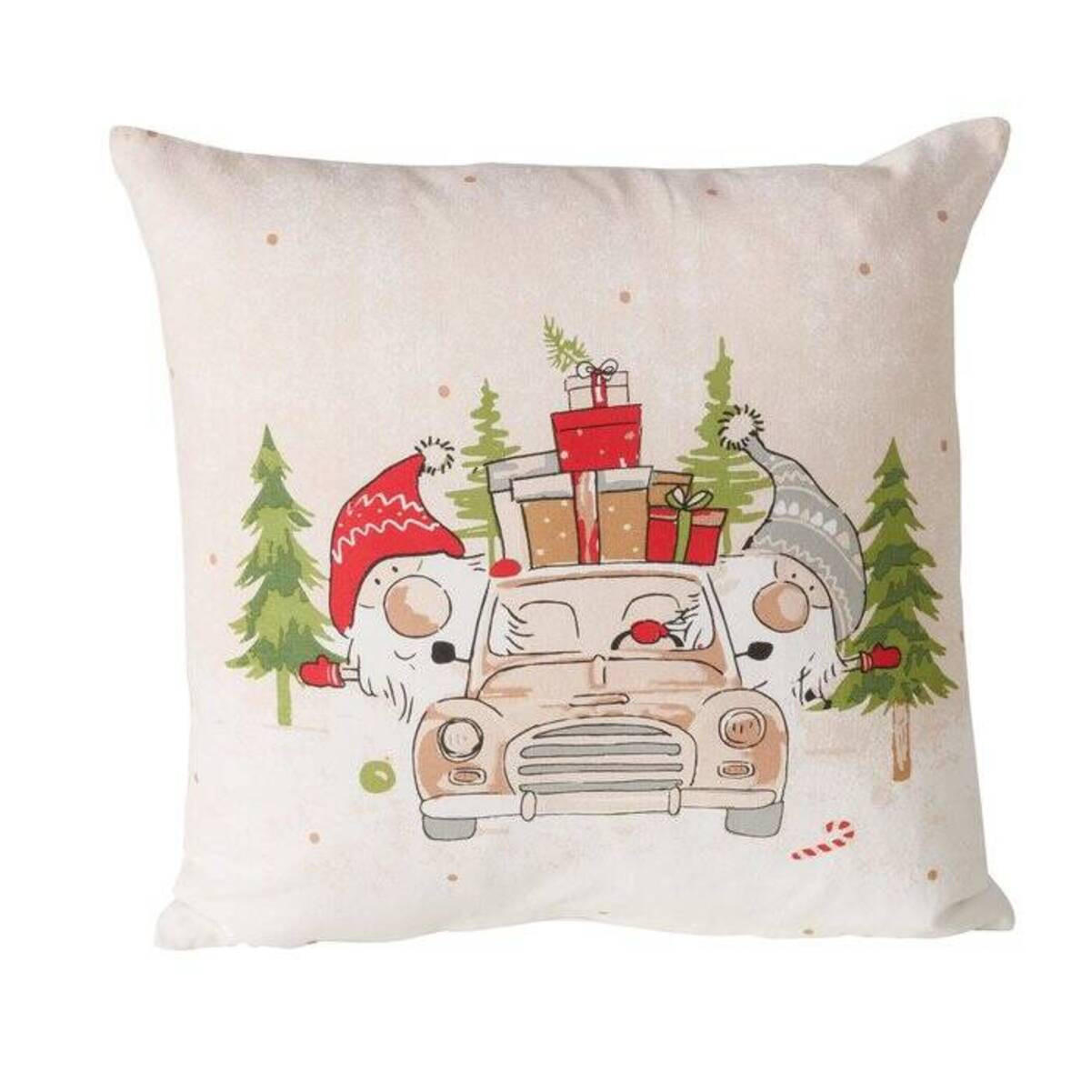 WEIHNACHTSKISSEN Carrie 45/45 cm - Multicolor, Naturmaterialien (45/4/45cm) - Boltze Home