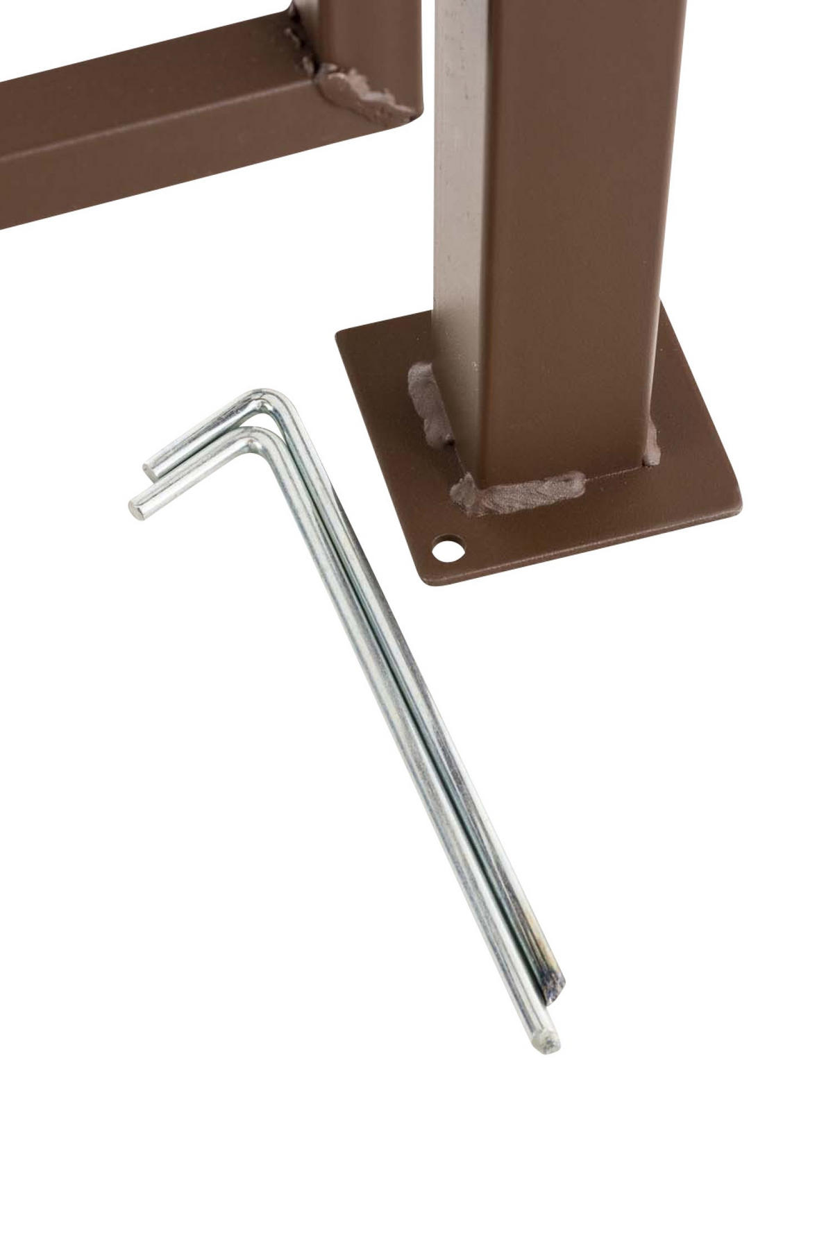 ROSENBOGEN Lux mit Tor braun - Braun, Metall (157/225/40cm) - TPFGarden