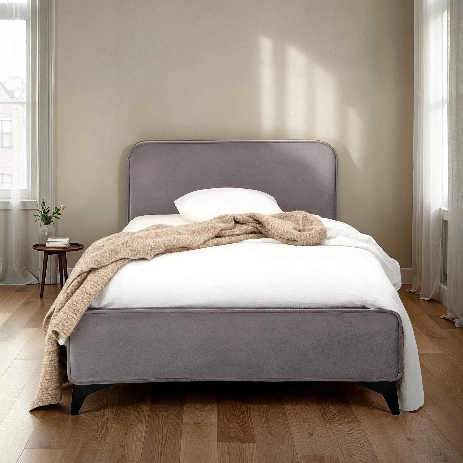 POLSTERBETT LAVORO 90X200 CM - Grau, Textil (90/200cm) - IDIMEX