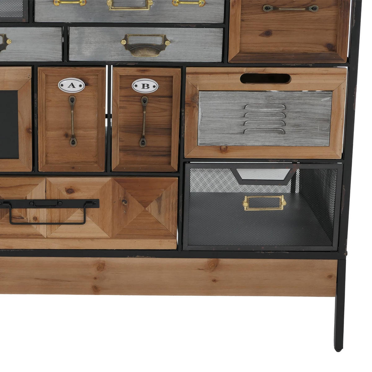 APOTHEKERKOMMODE Multicolor - Multicolor, Holz (84/85/36cm) - MCW