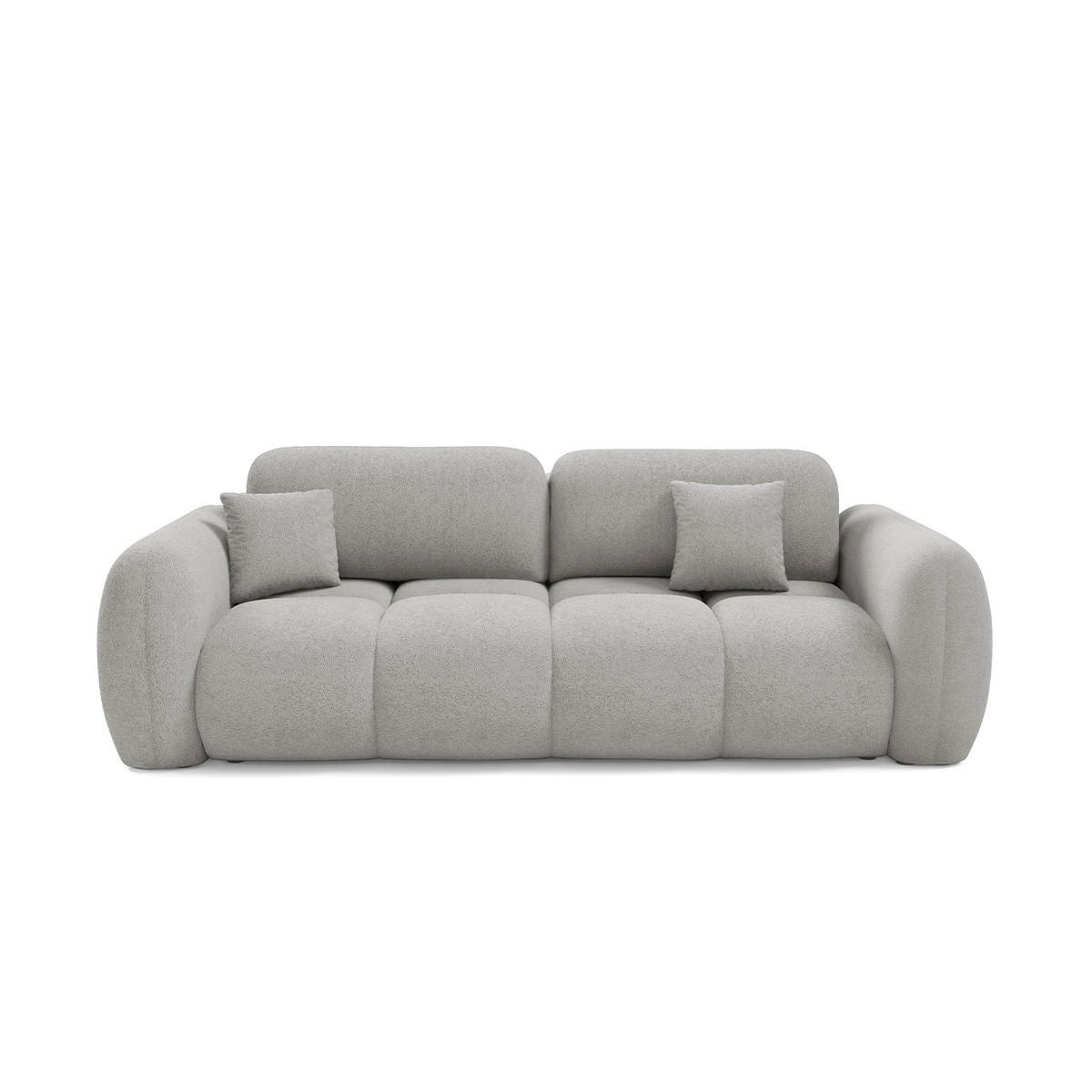 SOFA Livio 3 Sitzplätze Hellgrau - Grau, Holz (270/95/121cm) - Petits-meubles