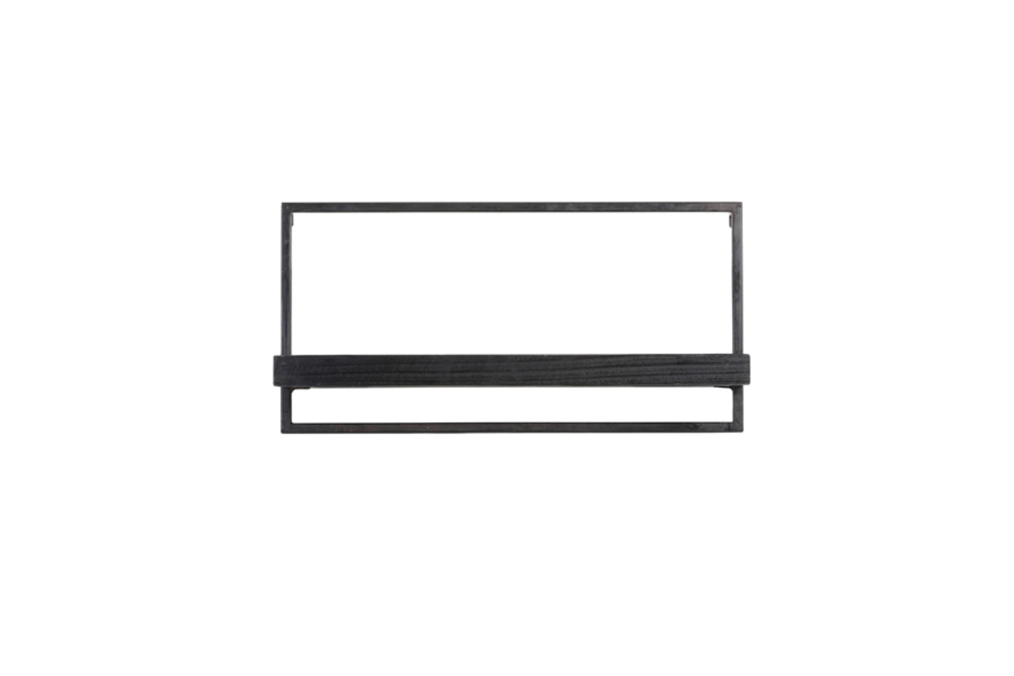 WANDREGAL Maddison Schwarz 60/15/30 cm - Schwarz, Metall (15/30/60cm) - Light & Living