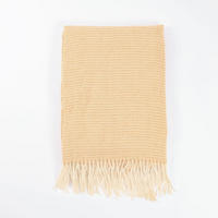 WOLLDECKE MILA - Farbe: Orange, Größe: 140 x 200 cm - Orange, Kunststoff (140/200cm) - Home Deluxe