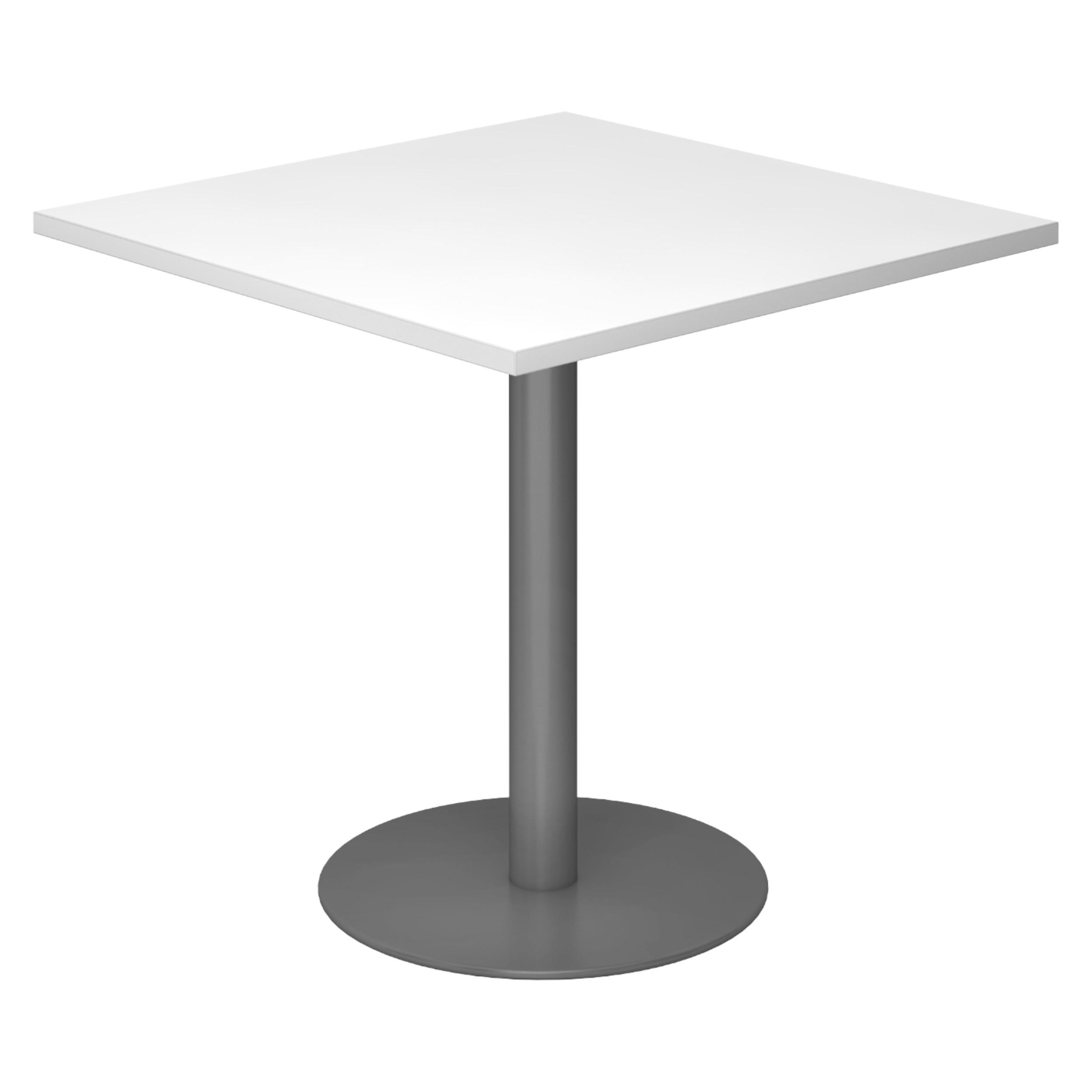 bümö Pausentisch Weiß, Graphit 80x74.5x80 cm