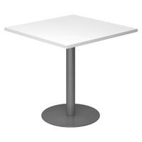 PAUSENTISCH eckig STF 80/80/74,5 cm in Weiß/Graphitfarben - Graphitfarben/Weiß, Holzwerkstoff (80/80/74.5cm) - bümö