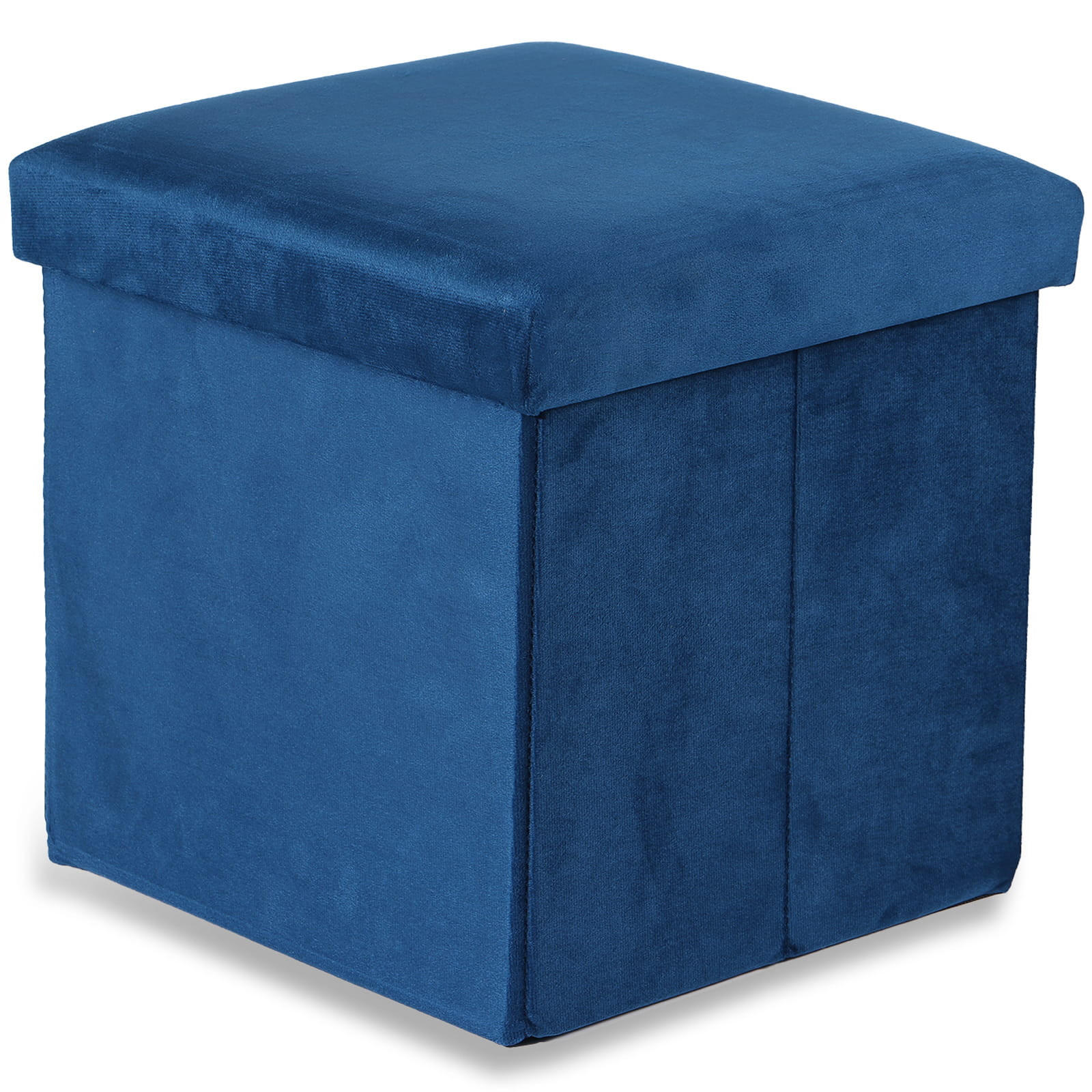 SITZBOX Cortona M Samt Blau - Blau, Textil (30/30/30cm) - Komodee