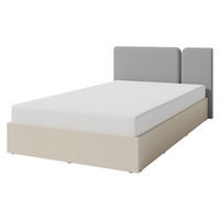 JUGENDBETT Luca LC14 - Sandfarben/Schwarz, Holzwerkstoff/Kunststoff (120/200cm) - MIRJAN24