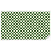KINDERTAPETE - Schachbrett - Muster - Grün - 400x220 cm - Grün, Papier (400/220cm) - OnlyWow