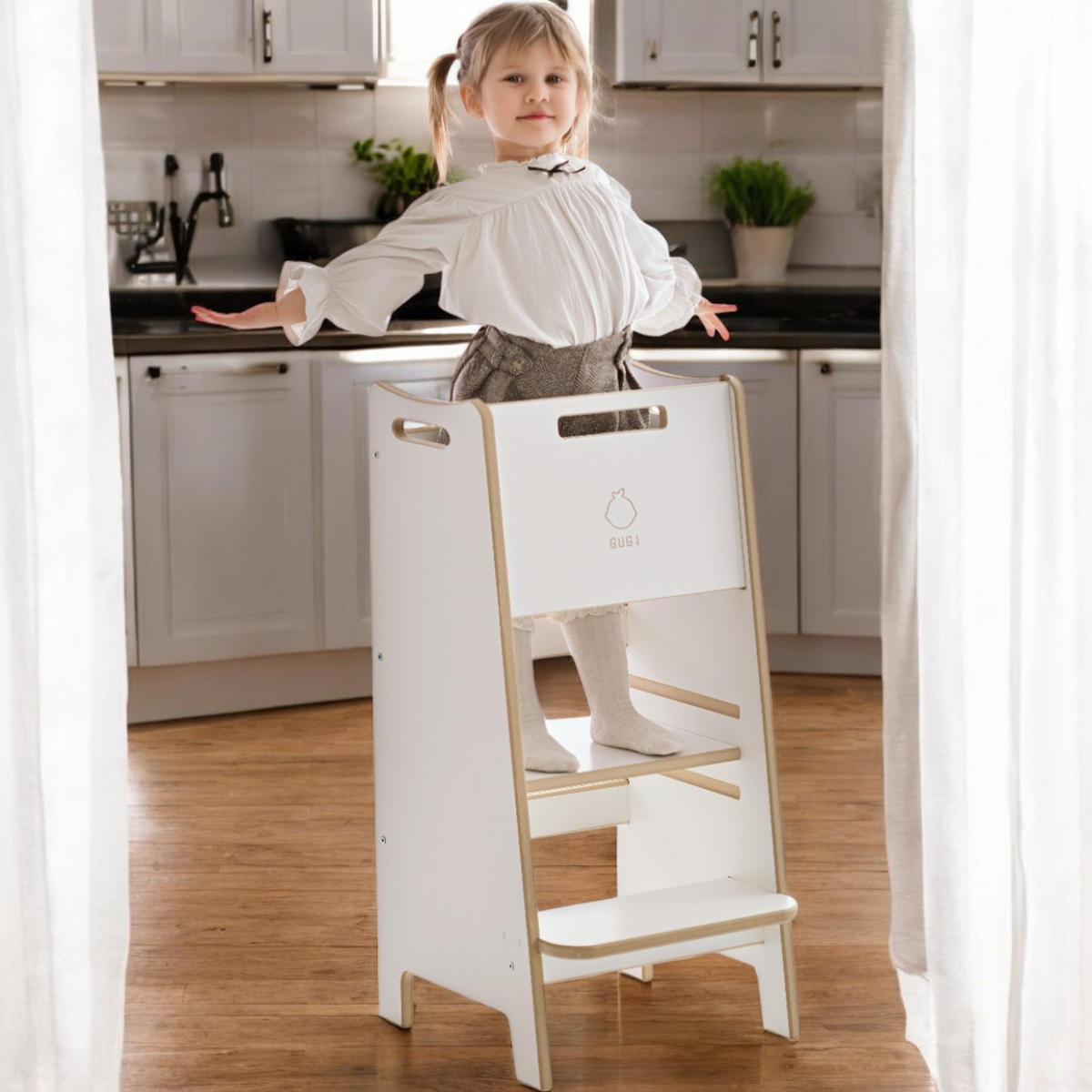 LERNTURM 40/85/40 - Weiß, Holzwerkstoff (40/85/40cm) - RAUMHIRSCH FURNITURE