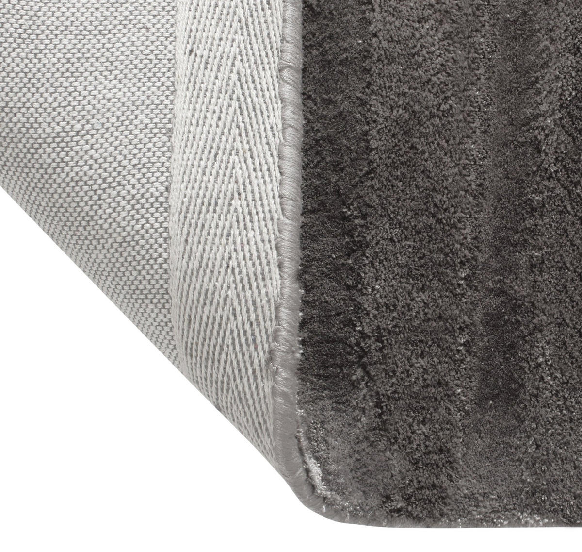 TEPPICHE Viskose Anthrazitgrau 300cm - Anthrazit, Textil (300/200cm) - Sia Home