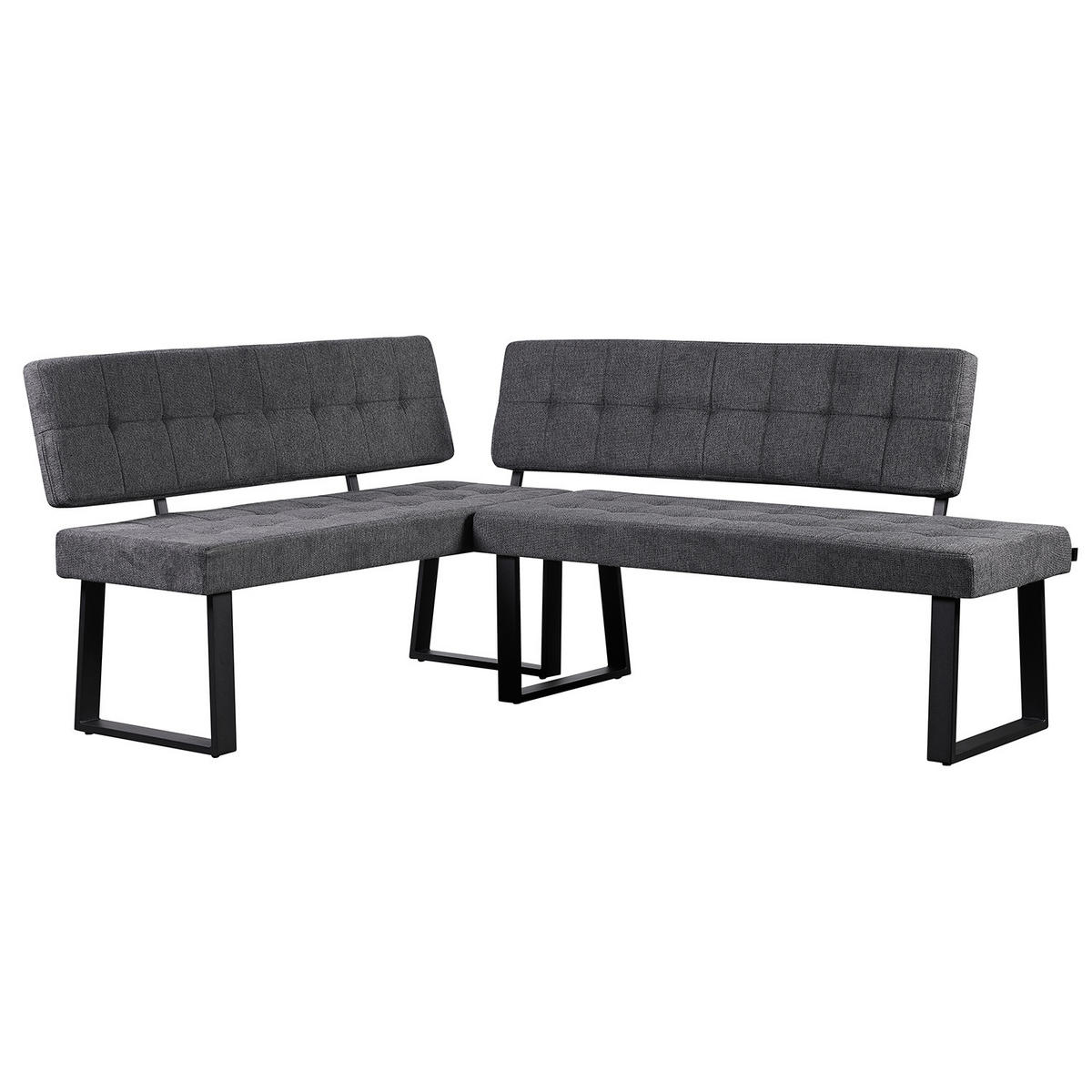 SITZBANK SIGFRID - Anthrazit, Textil/Metall (140/48/56cm) - B&D Home