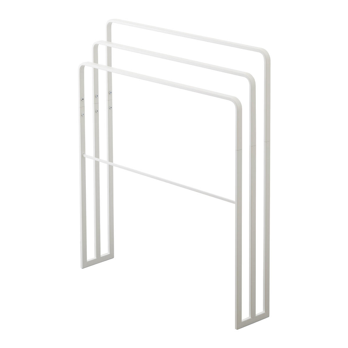 HANDTUCHHALTER mit 4 Stangen - L70 cm - Weiß, Metall (14/81/70cm) - Yamazaki