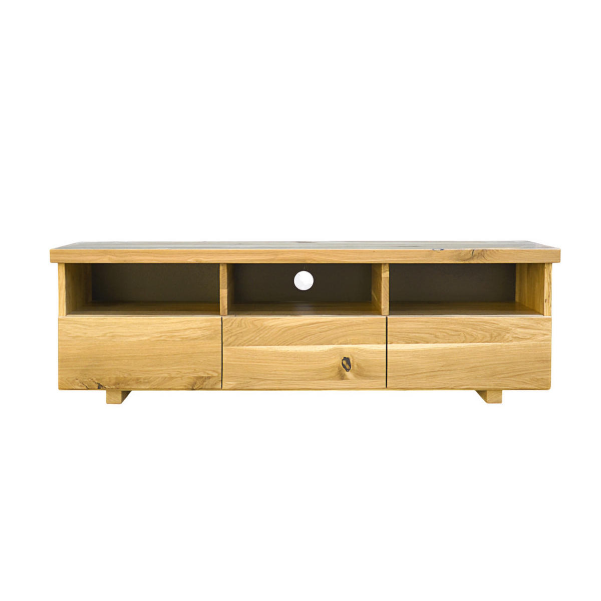 TV-SCHRANK aus Eichenholz DENAR - Eichefarben, Holz (140/45/45cm) - Rawood Furniture