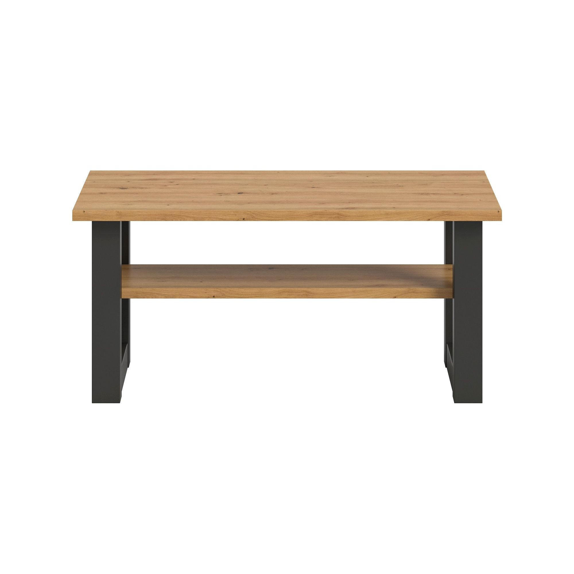 COUCHTISCH Seattle 50/90/42 cm - Grau, Holzwerkstoff (50/90/42cm) - Xonox