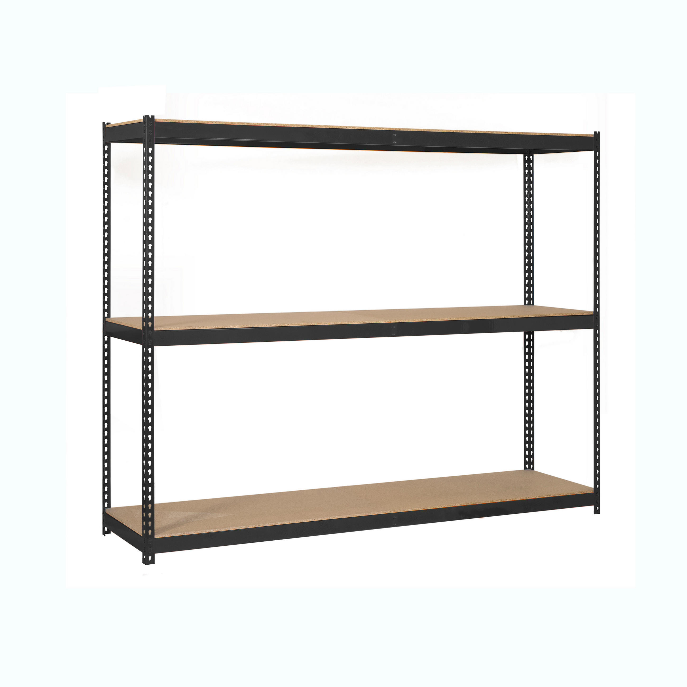 SCHWERLASTREGAL Wood Beast Three HxBxT 150 x 150 x 60 cm 3 Ebenen Fachlast 600 kg Anthrazit - Anthrazit, Metall (150/150/60cm) - PROREGAL