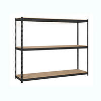 SCHWERLASTREGAL Wood Beast Three HxBxT 150 x 150 x 45 cm 3 Ebenen Fachlast 600 kg Anthrazit - Anthrazit, Metall (150/150/45cm) - PROREGAL