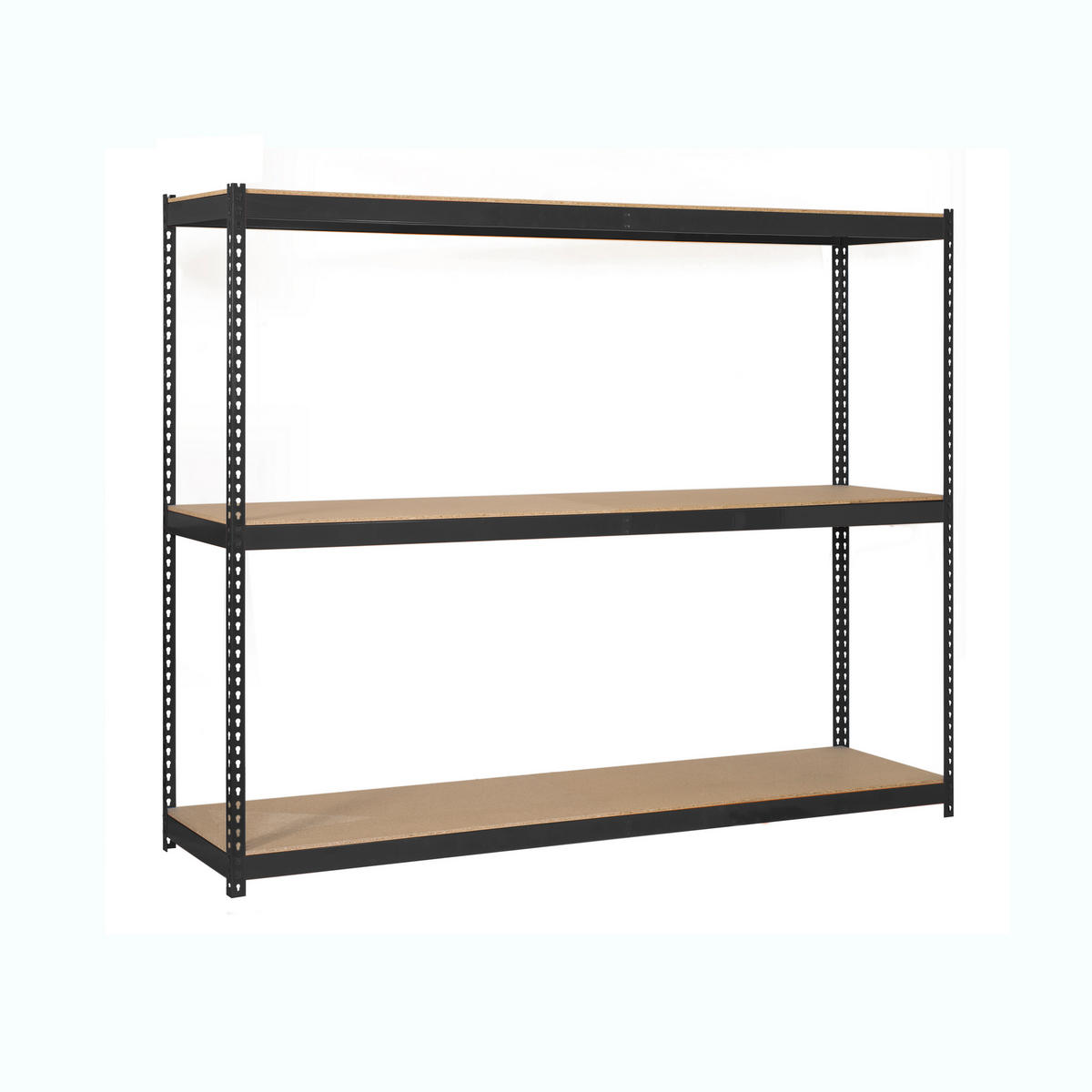 SCHWERLASTREGAL Wood Beast Three HxBxT 150 x 150 x 45 cm 3 Ebenen Fachlast 600 kg Anthrazit - Anthrazit, Metall (150/150/45cm) - PROREGAL