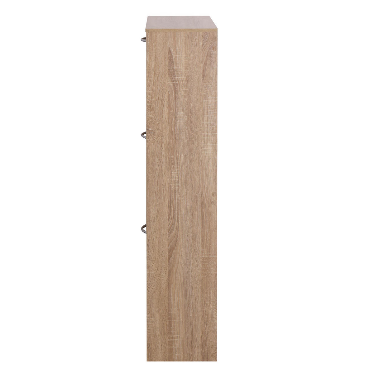 SCHUHSCHRANK mit 3 Klappen 60/24/120 cm - Hellbraun, Holzwerkstoff (24/120/60cm) - Urban Meuble