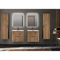 BADMÖBEL-SET 6-TLG. Xanten-56 - Braun, Holzwerkstoff (240/200/46cm) - Lomado