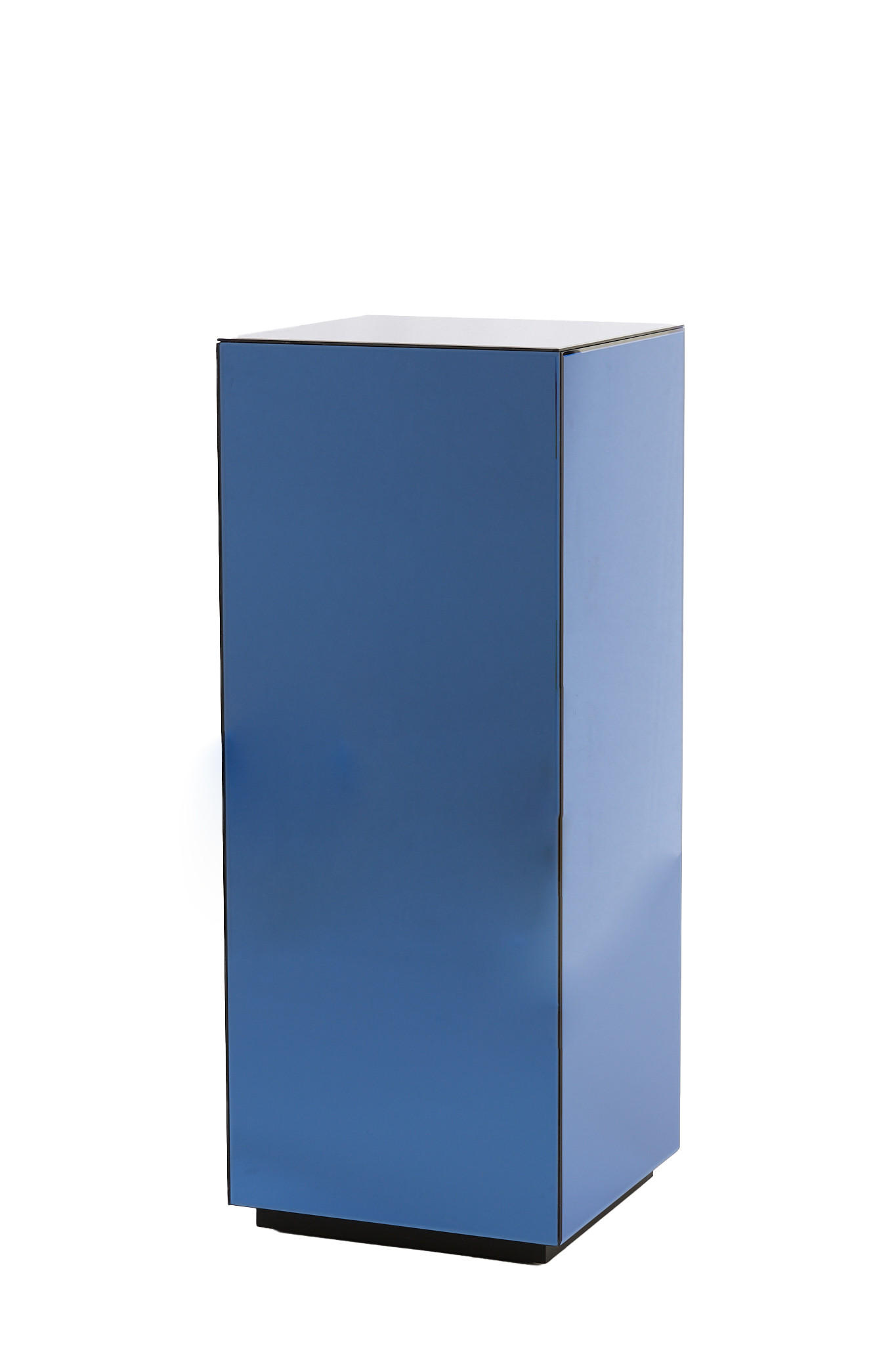 BLUMENSÄULE Daxton Blau 40/40/100 cm - Blau, Glas (40/40/100cm) - Light & Living