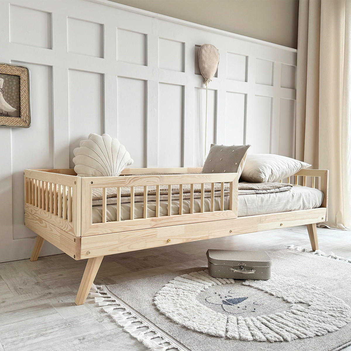 POSTEL 90/200 Maylis Přírodní dřevo - hnědá, dřevo (90/200cm) - Petits-meubles