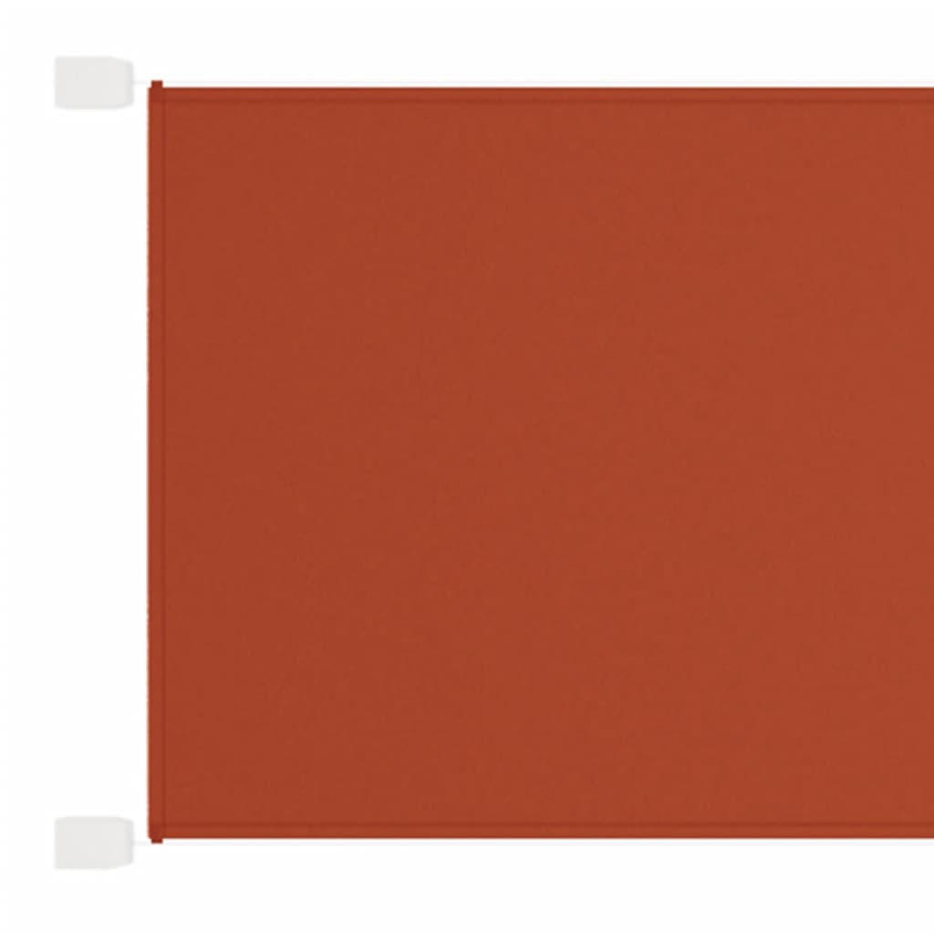 SENKRECHTMARKISE Terrakotta 100x1000 cm Oxford-Gewebe - Rot, Textil (1000/100/1000cm) - furnicato