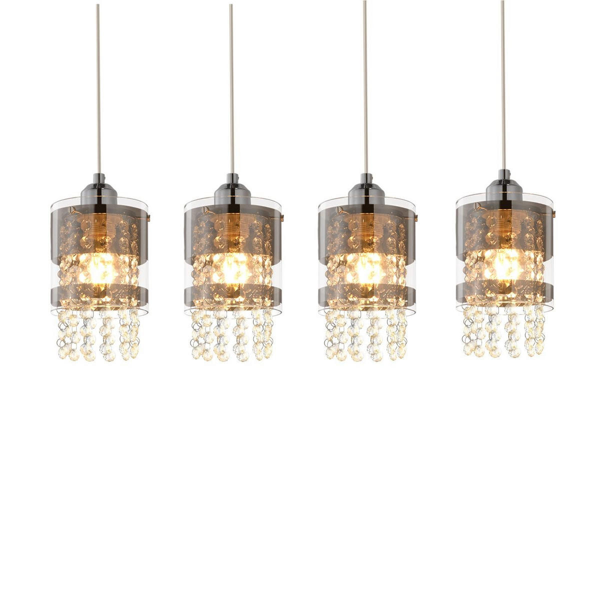 PENDELLEUCHTE Gabriel 86/12/177 cm - Silberfarben, Metall (86/12/177cm) - ZMH