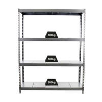 SCHWERLASTREGAL METAL BEAST FOUR | HxBxT 200x210x45cm | Fachlast 500kg | Grau - Grau, Metall (210/200/45cm) - PROREGAL