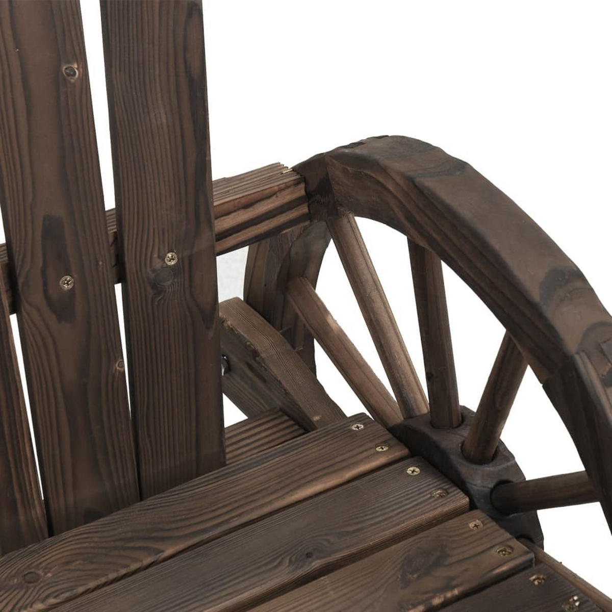 ADIRONDACK-GARTENSTUHL Massivholz Tanne - Braun, Holz (63/99/62cm) - vidaXL