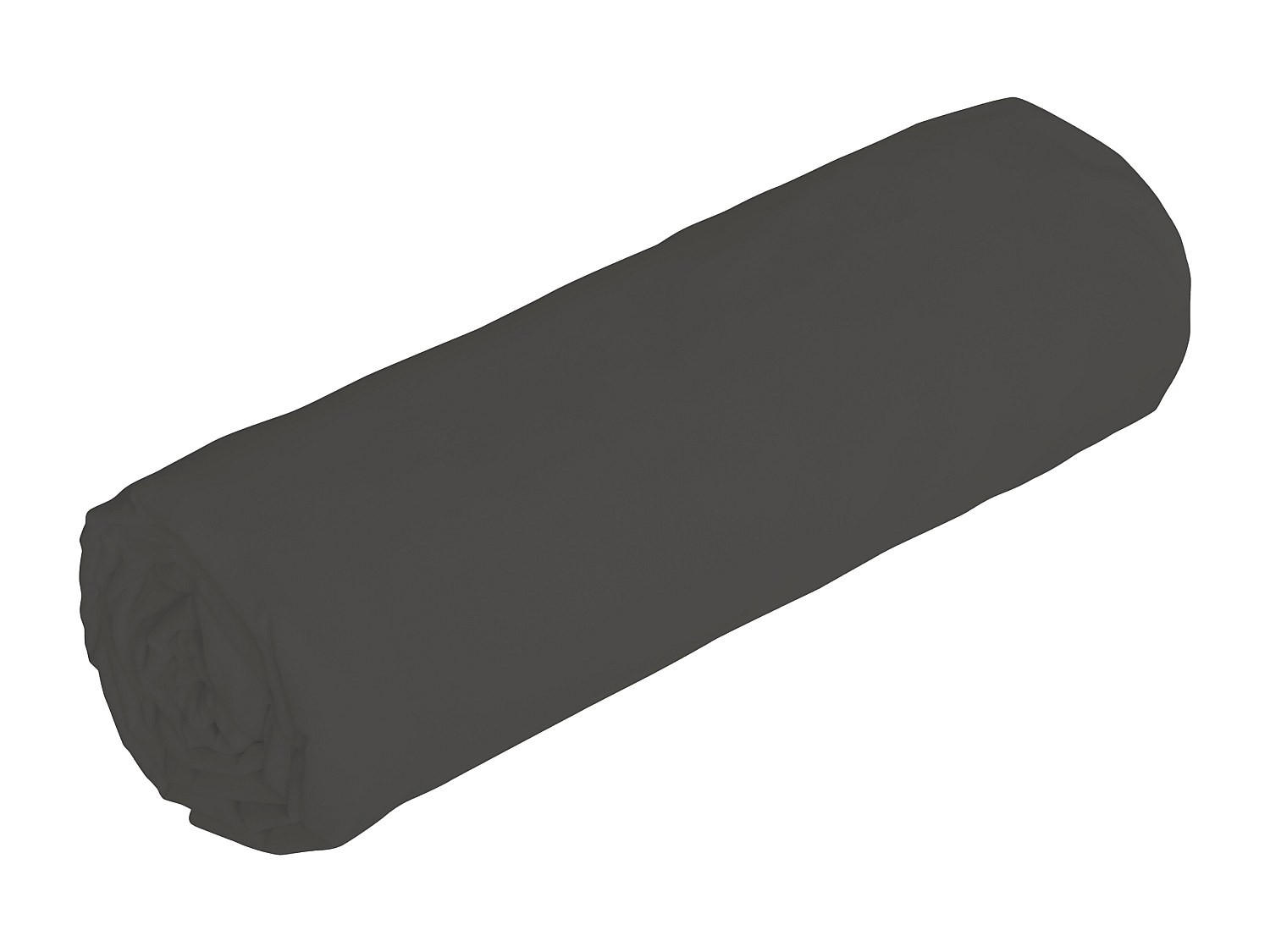 SPANNBETTLAKEN - 2 -Sitzer - Satin - anthrazitgrau - TALORA - Anthrazit, Textil (190/140cm) - Vente-Unique