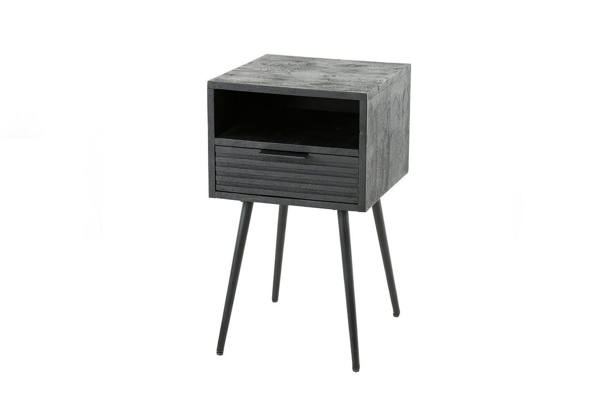 NACHTTISCH MIENA Holz Mango - Braun, Holz (35/60/35cm) - KAWOLA