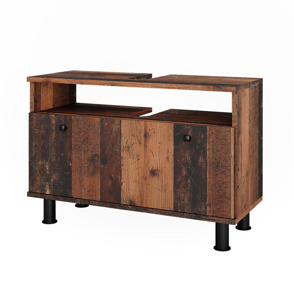 WASCHBECKENUNTERSCHRANK Fynn Oldstyle 80.2 x 54 cm mit Schublade - Braun, Holzwerkstoff (80.2/54/32cm) - Vicco