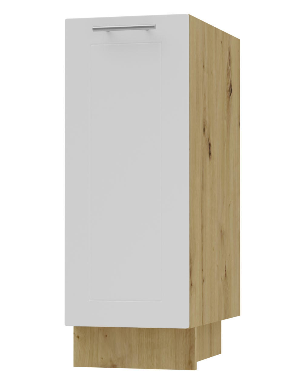 KÜCHENUNTERSCHRANK Kvantum D1D/30 Weiß Matt / Eiche Artisan Matt 30 / 50 / 82cm - Eiche Artisan/Weiß, Holz/Holzwerkstoff (30/82/50cm) - Feldmann-Wohnen