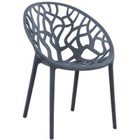 GARTENSTUHL Kunststoff Anthrazit - Anthrazit, Kunststoff (59/80/60cm) - CLP